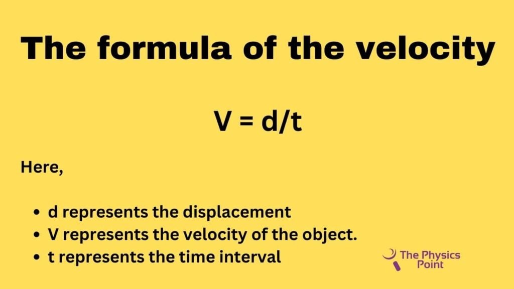 What is Velocity? Definition, Formula, Example and Unit