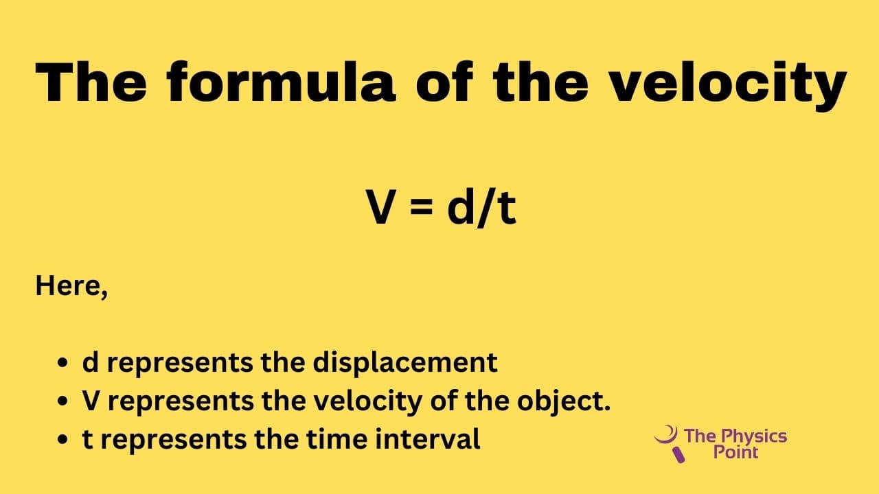 What Is Velocity Definition Formula Example And Unit