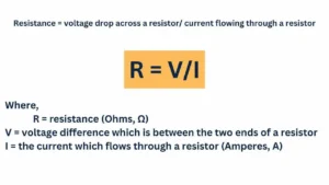 What is resistance in physics formula